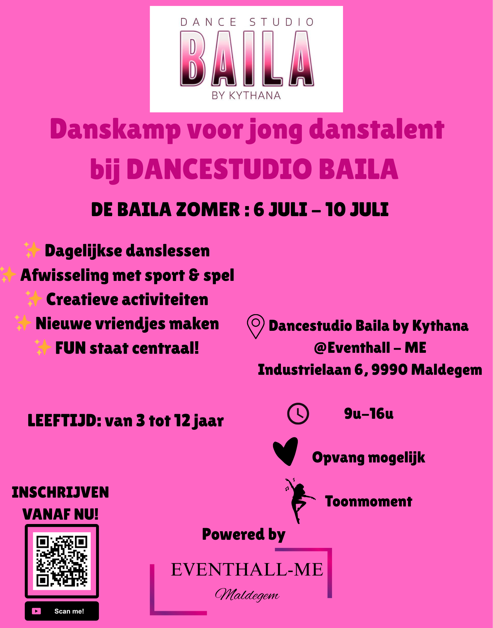 BAILA Zomerweek Flyer