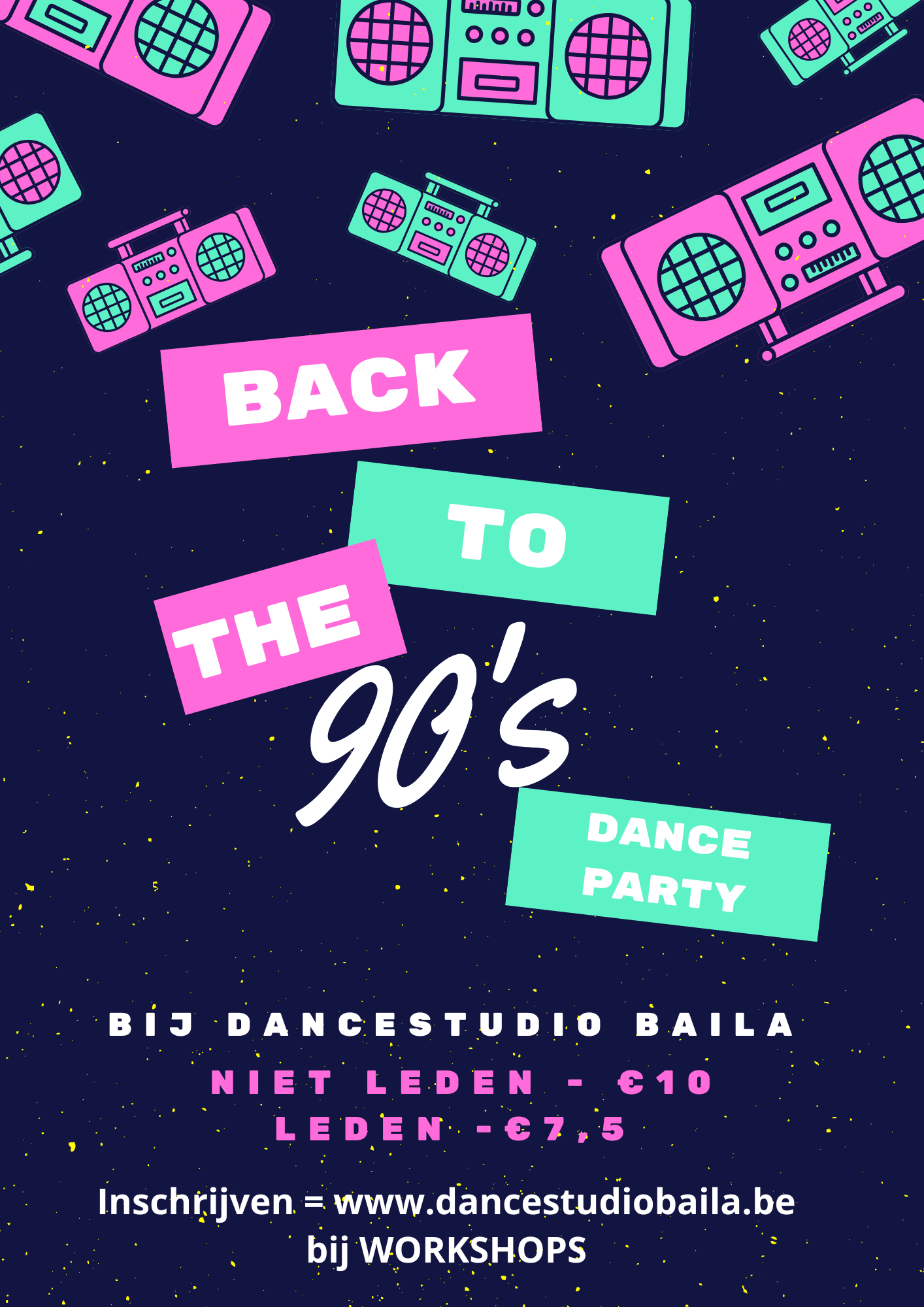 Back to the 90's Flyer